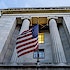 Facade Flags Justice Department Building Washington DC